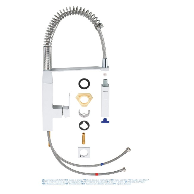 Grohe Eurocube Смеситель однорычажный для мойки (31395000)