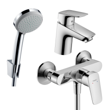 Набір змішувачів для ванни  3 в 1 hansgrohe Logis 20240013 (71077000, 71600000, 31507320) хром