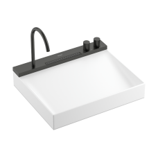 Умывальник 580/475 с хромированным смесителем hansgrohe Avalegra AquaUnit QuickClean+, 22472340