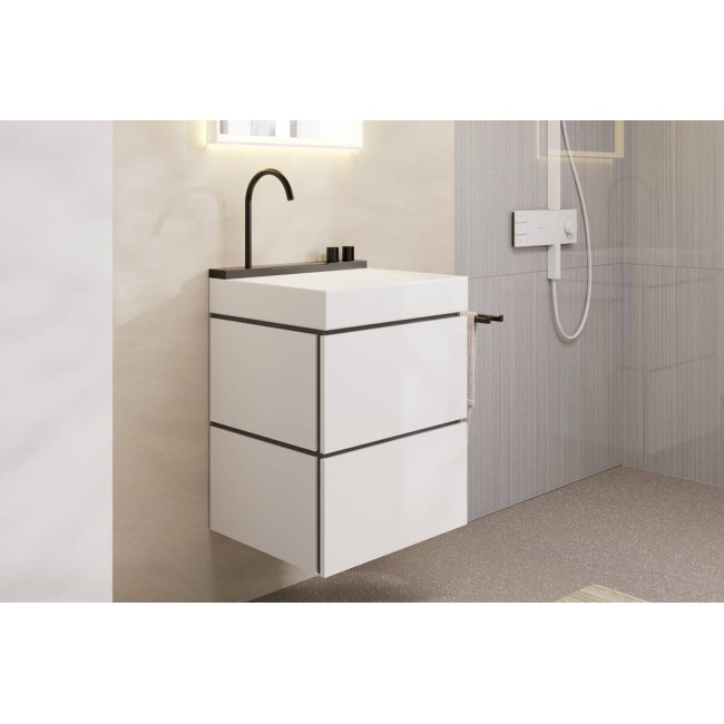 Умывальник 580/475 с хромированным смесителем hansgrohe Avalegra AquaUnit QuickClean+, 22472340