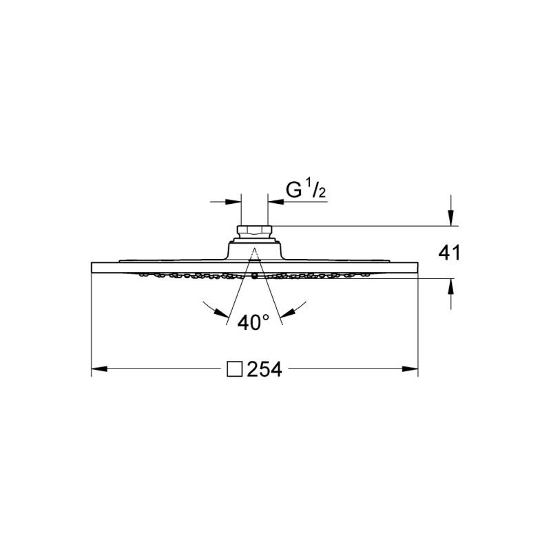 Душевая система hansgrohe Crometta Е 240 1jet Showerpipe с термостатом, 27271000