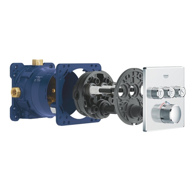 Grohe Grohtherm SmartControl Термостат для встраиваемого монтажа на 3 выхода (29126000)