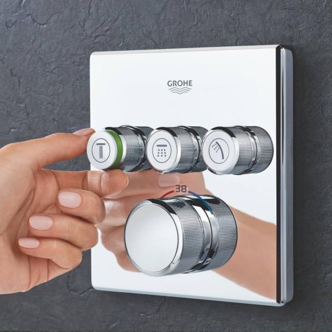 Grohe Grohtherm SmartControl Термостат для встраиваемого монтажа на 3 выхода (29126000)