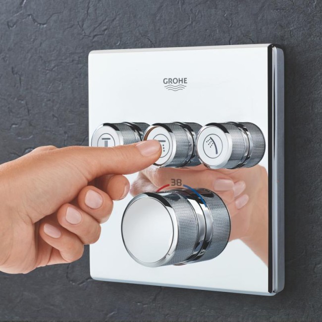 Grohe Grohtherm SmartControl Термостат для встраиваемого монтажа на 3 выхода (29126000)