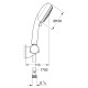 Grohe New Tempesta Cosmopolitan 100 Душевой набор, 3 режима струи (27584002)