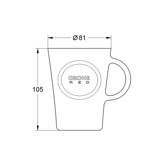 Grohe Набір чашок GROHE Red (4 шт) (40432000)