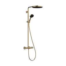 Душова система hansgrohe Pulsify S Puro Showerpipe EcoSmart 260 1jet з термостатом 24237140 бронза