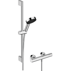Душовий набір hansgrohe Pulsify Select S EcoSmart 65 см з термостатом Ecostat Element 24272000 хром