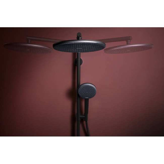 Душова система hansgrohe Raindance Alive S Puro 300 1jet 24592670, з термостатом Ecostat Element, чорний матовий