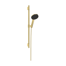 Душовий набір hansgrohe Raindance Alive Select S, Ecosmart 24602990 зі стійкою Unica S Puro 65, золото