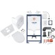 Grohe Комплект SOLIDO 5-в-1 Унитаз + инсталляция Rapid SL c клавишей Arena Cosmopolitan (39418000)