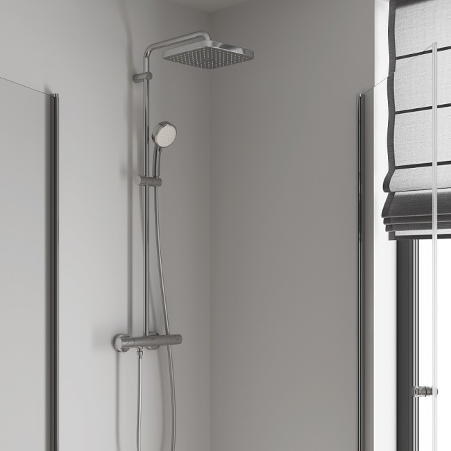 Grohe Tempesta Cosmopolitan System 250 Cube Душова система з термостатом для настінного монтажу (26689000)