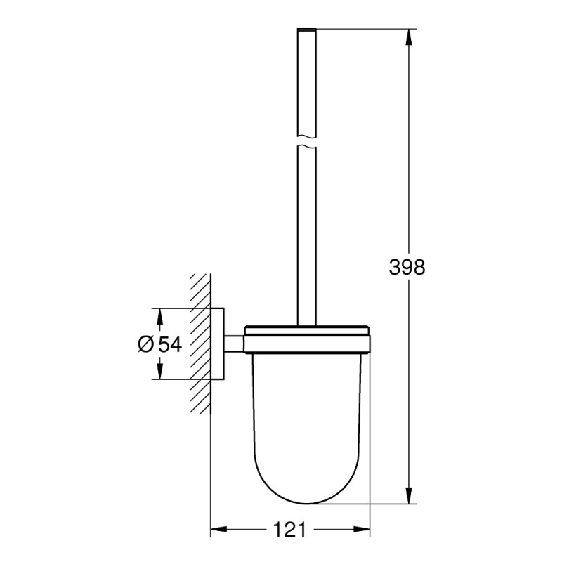 Grohe Essentials Tуалетный ершик в комплекте (40374DA1) Grohe Essentials Tуалетный ершик в комплекте (40374DA1)