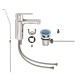 Grohe QuickFix Get Смеситель однорычажный для раковины M-Size (23454000)