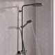Душова система hansgrohe Raindance S 240 1jet PowderRain EcoSmart з термостатом, 28823670 чорний матовий