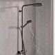 Душова система hansgrohe Raindance S 240 1jet PowderRain EcoSmart з термостатом, 28823670 чорний матовий