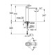 Grohe Eurocube Одноважільний змішувач для раковини XL-розміру (23406DC0)