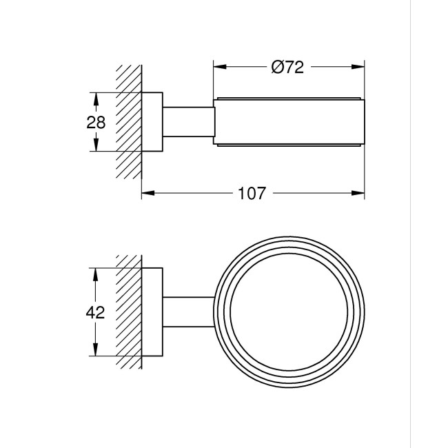 Grohe Essentials Cube Держатель (40508DC1)