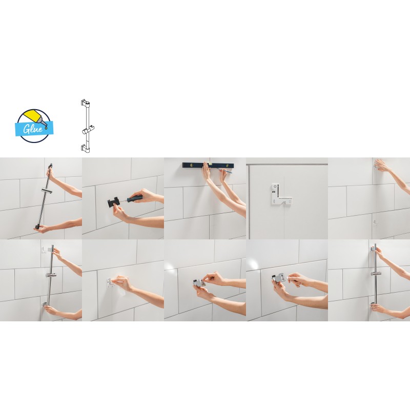 Grohe QuickFix Vitalio Start 110 Душевый гарнитур, 3 режима струи (26032001)