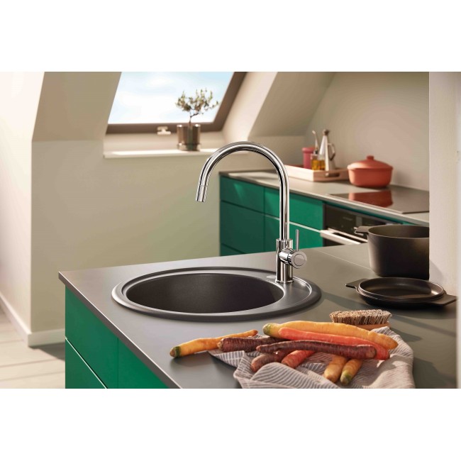 Grohe BauClassic Однорычажный смеситель для мойки (30573000)