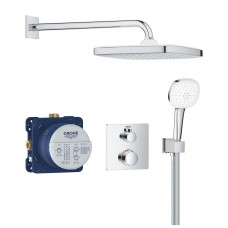 Grohe Grohtherm Скрытая душевая система с Tempesta 250 Cube (34871000)