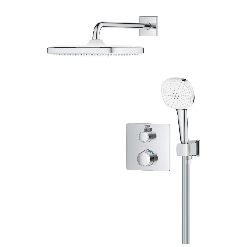 Grohe Grohtherm Скрытая душевая система с Tempesta 250 Cube (34871000)