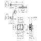 Grohe Grohtherm Скрытая душевая система с Tempesta 250 Cube (34871000)