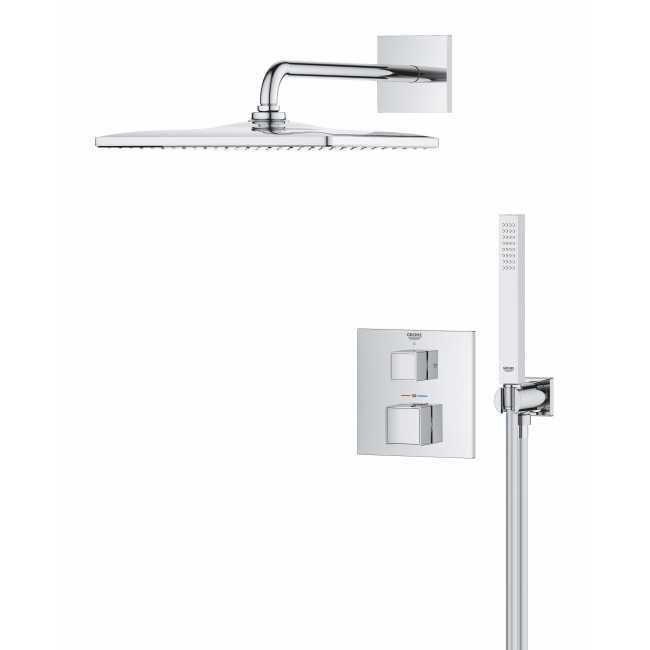 Grohe QuickFix Precision Cube Душова система прихованого монтажу з Vitalio Rain Mono 310 Cube (34879000)