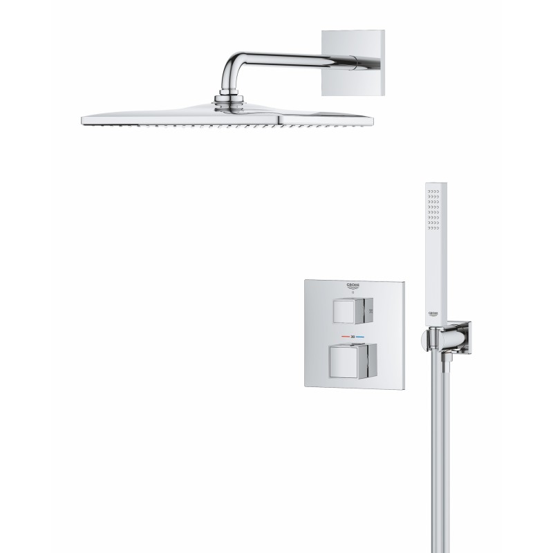 Grohe QuickFix Precision Cube Душевая система скрытого монтажа из Vitalio Rain Mono 310 Cube (34879000)