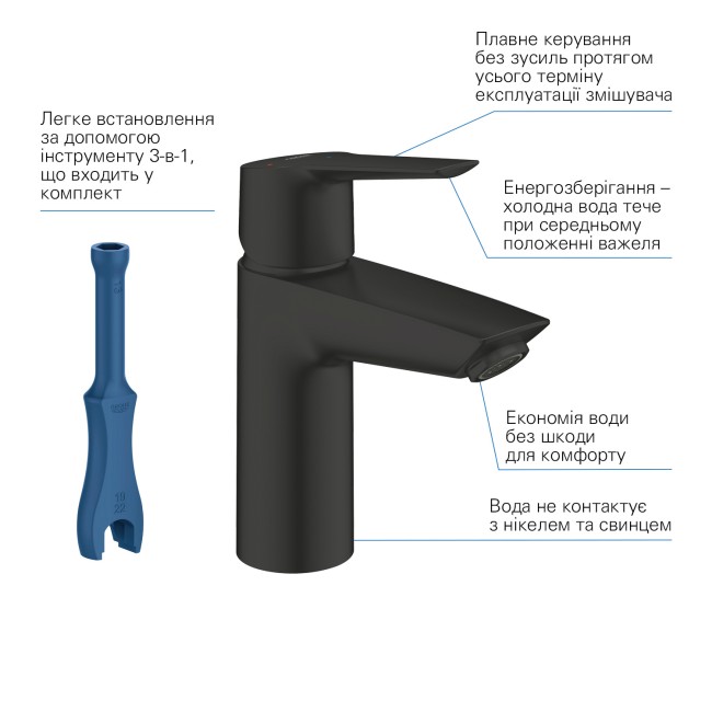 Grohe Комплект смесителей QuickFix Start 3 в 1 для ванной (UA303301SQ)