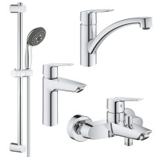 Grohe Набiр змiшувачiв QuickFix Start 4 в 1 для ванни та кухні (LI202301KE)