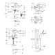 Grohe Набор смесителей QuickFix Start 4 в 1 для ванны и кухни (LI202301KE)