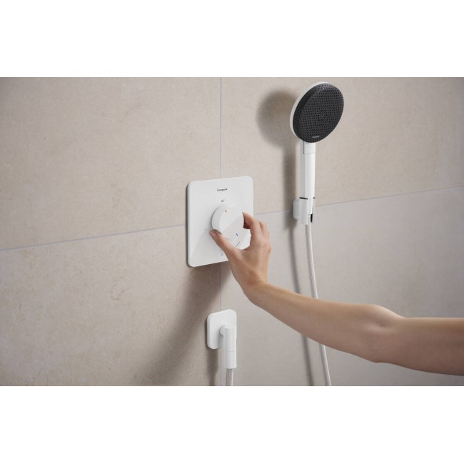 Термостат скрытого монтажа hansgrohe Ecostat Comfort Q 1 function, 33712700 белый матовый