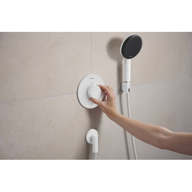 Термостат прихованого монтажу hansgrohe Ecostat Comfort S 1 function, 33714700 білий матовий