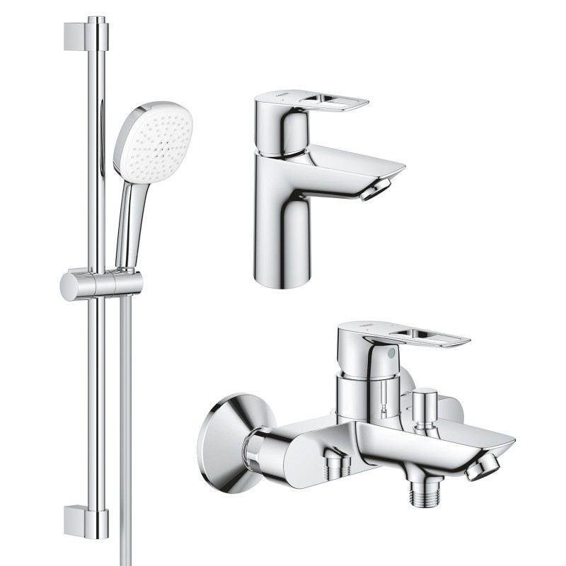 Grohe Комплект смесителей BauLoop New 3 в 1 для ванной (UA123214S1

)