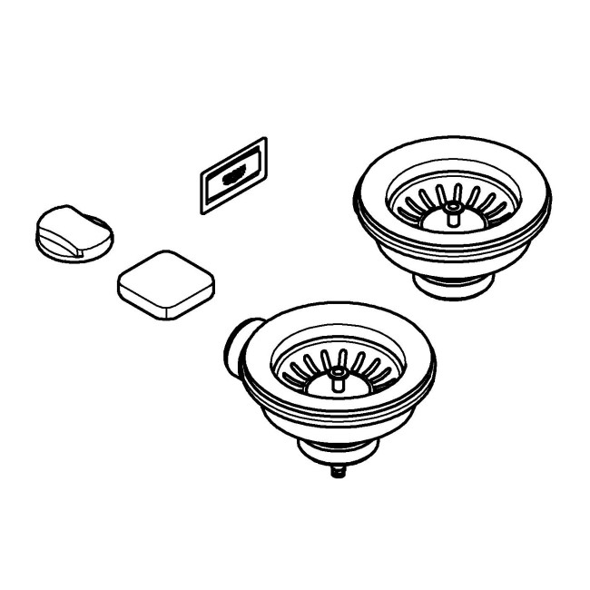 Grohe Набор для раковины с выпуском для раковин на 2 чаши (40998GN0)