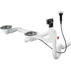 Сифон для мойки hansgrohe D17-11, хром 43938000