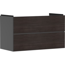 Тумба Xevolos E 980/475, з двома висувними ящиками, 54183730 Slate Matt Grey / Dark Oak