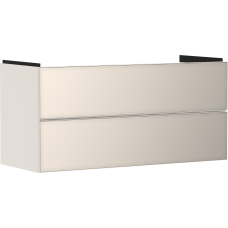 Тумба Xevolos E 1180/475, з двома висувними ящиками, 54185790 Sand Matt Beige / Metallic Sand Beige