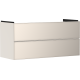 Тумба Xevolos E 1180/475, з двома висувними ящиками, 54185790 Sand Matt Beige / Metallic Sand Beige