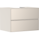 Тумба Xevolos E 780/550, з 2 шухлядами для столешні з вирізом посередині 54188790 Sand Matt Beige