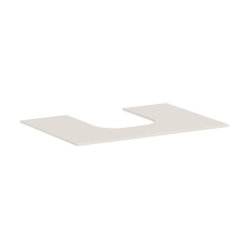 Консоль 780/550 Xevolos E з вирізом посередині для накладної раковини, 54208780 Sand Matt Beige