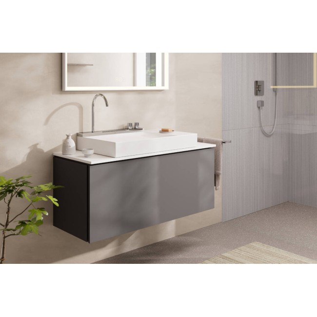 Консоль 1375/550 Xilesa E з вирізом справа для встановлення накладної раковини, 54273780 Sand Matt Beige