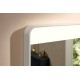 Зеркало Xarita Lite Q 800/700 с горизонтальным LED светильником, белый матовый 54958700
