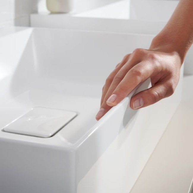 Умывальник 800/480 Xevolos E с отверстием под смеситель, без перелива, 61096450 SmartClean