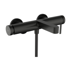 Змішувач hansgrohe Finoris 76420340 для ванни настінного монтажу, чорний матовий хром