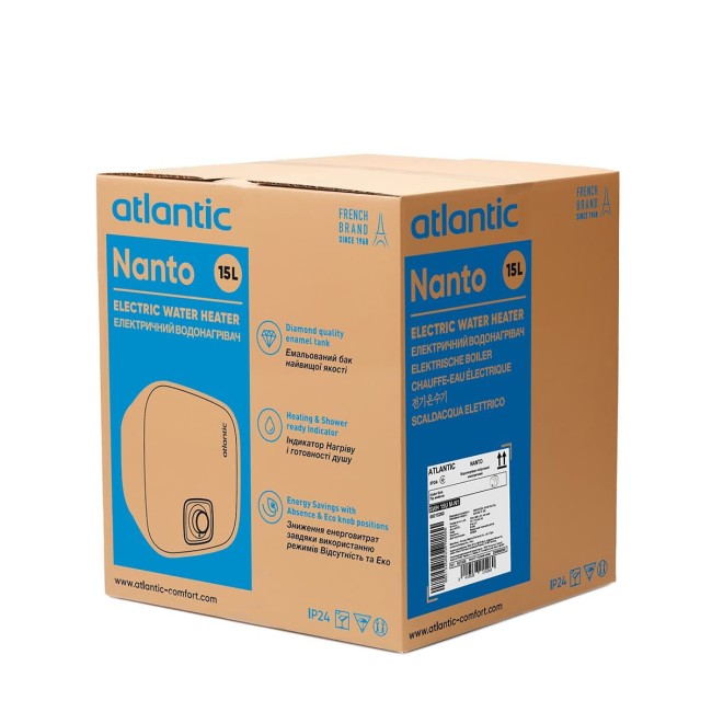Водонагреватель бытовой электрический Atlantic Nanto SWH 15U M-N1 2000W