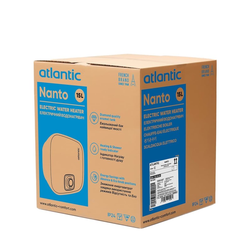 Водонагреватель бытовой электрический Atlantic Nanto SWH 15U M-N1 2000W