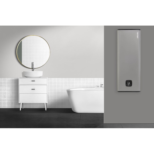 Водонагреватель бытовой электрический Atlantic Vertigo Steatite WI-FI 80 ES-MP0652F220-S WD (2250W) silver