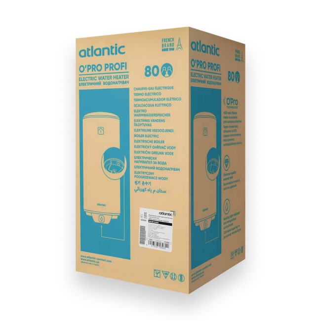 Водонагреватель бытовой электрический Atlantic OPro Horizontal HM 080 D400S (1500W)